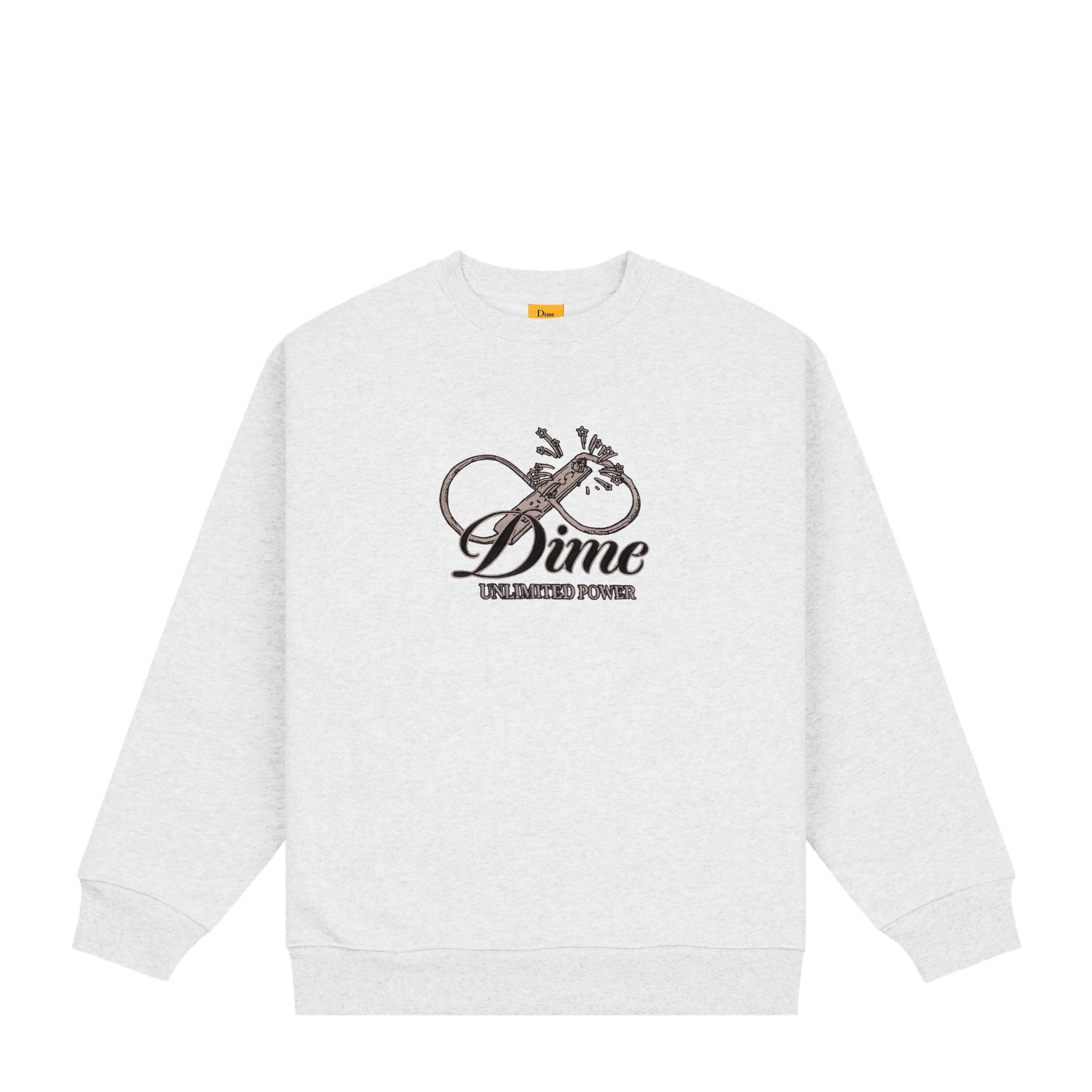 Cursive Power Crewneck - Ash