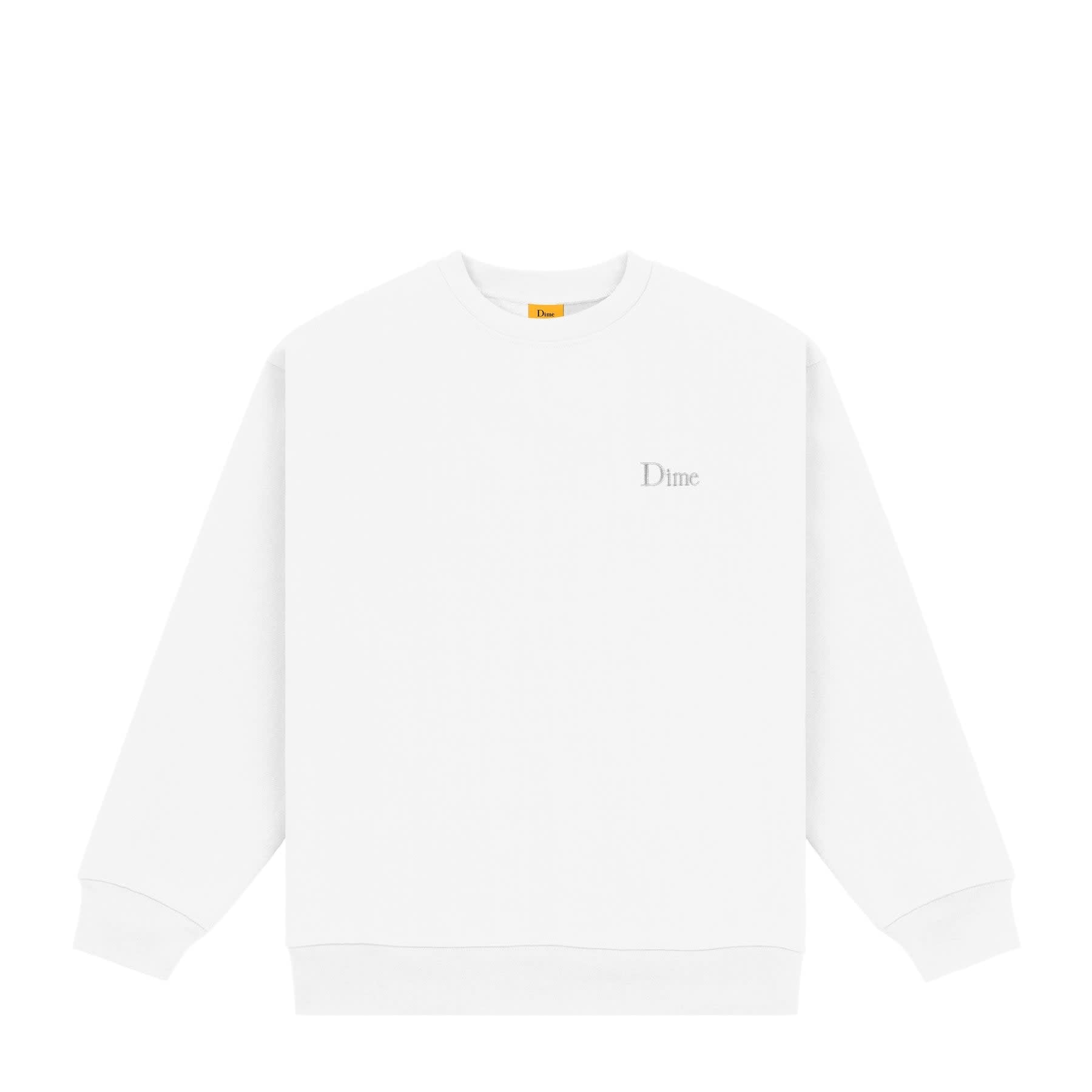 Classic Small Logo Crewneck - White