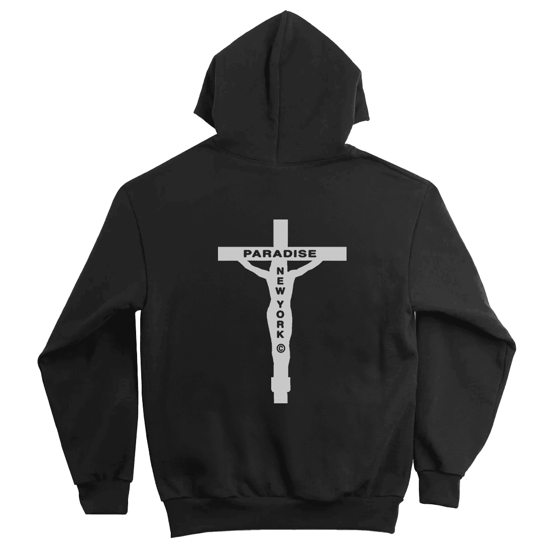 Shattered Logo Hood - Black