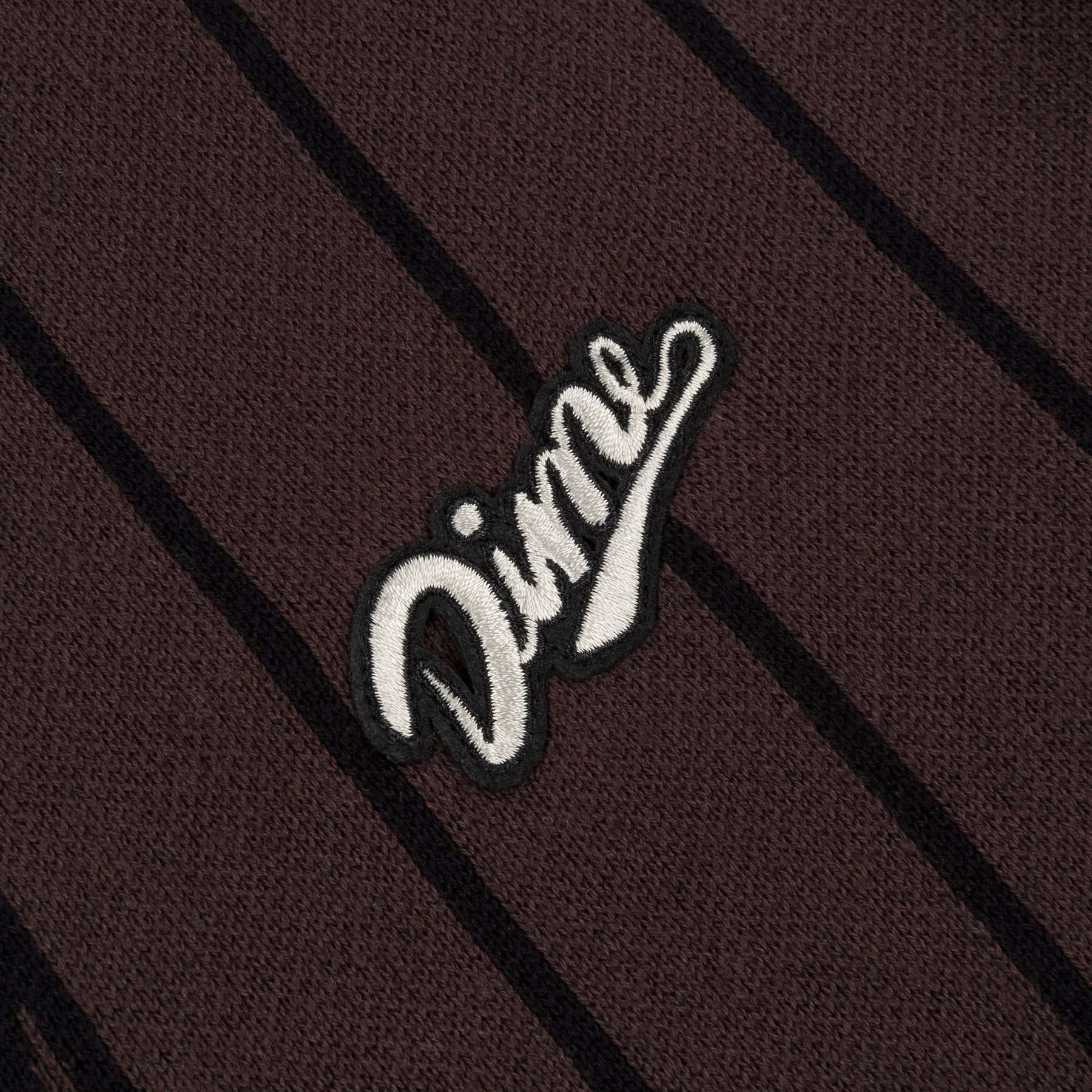 Baseball Knit Cardigan - Dark Brown