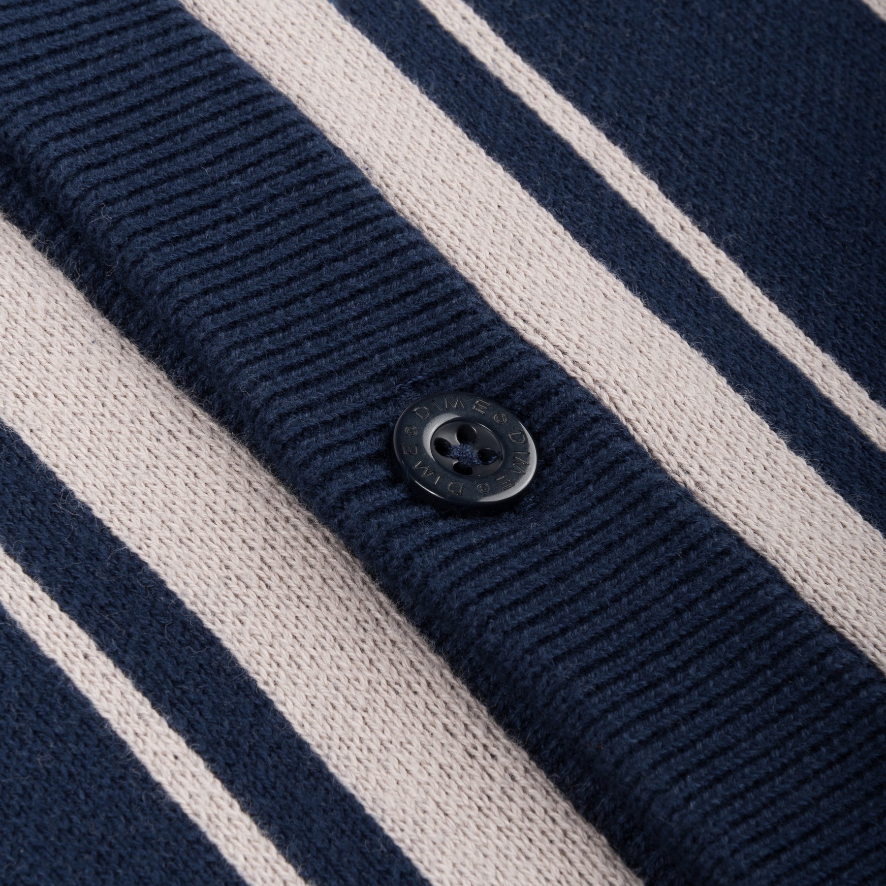 Baseball Knit Cardigan - Navy