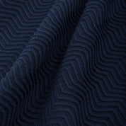 Polo en maille torsadée Wave - Bleu marine