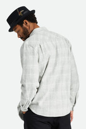 Bowery Heavy Weight L/S Flannel - Heather Grey/Off White