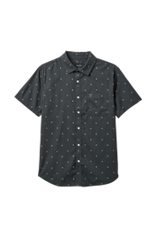 Charter Print S/S Shirt - Washed Black Pyramid