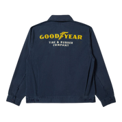 Goodyear Trademark Lightweight Coaches Jacket - Washed Navy