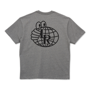 LRAB Atlas Monogram Tee - Grey Melange/Black