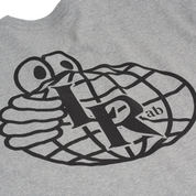 LRAB Atlas Monogram Tee - Grey Melange/Black