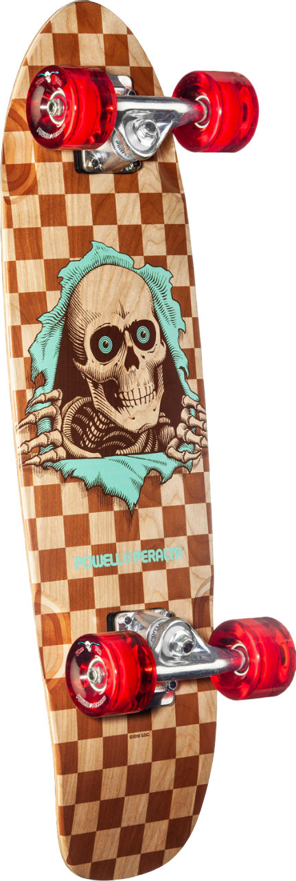 Plancher de trottoir Sidewalk Surfer Natural Checker Ripper Birch complet - 8,37" x 28,20"