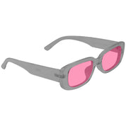 Darby Polarized Sunglasses - Transparent Grey/Pink Lens