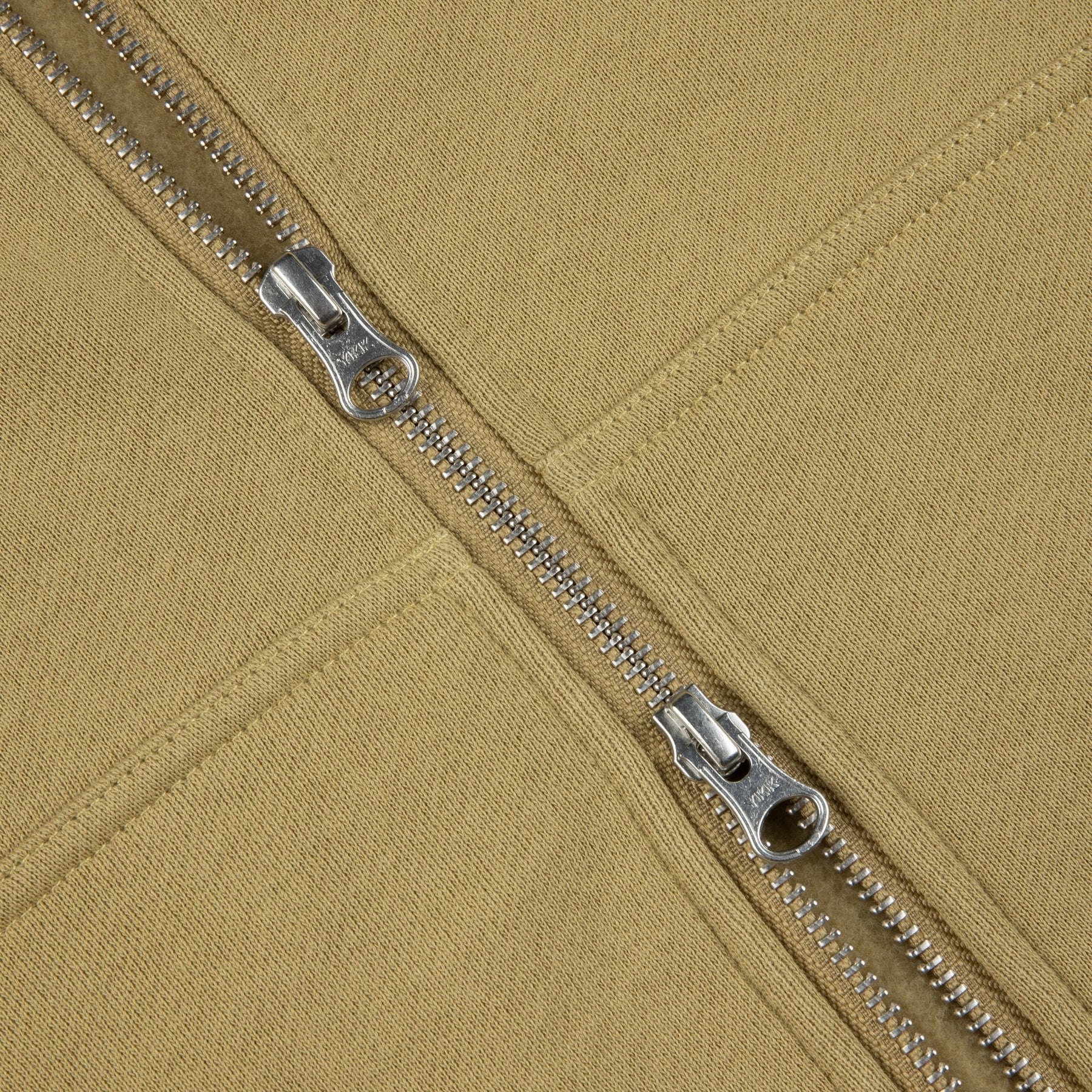 Cursive Zip Hoodie - Oak