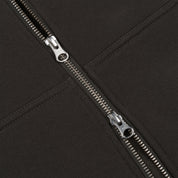Cursive Zip Hoodie - Vintage Black