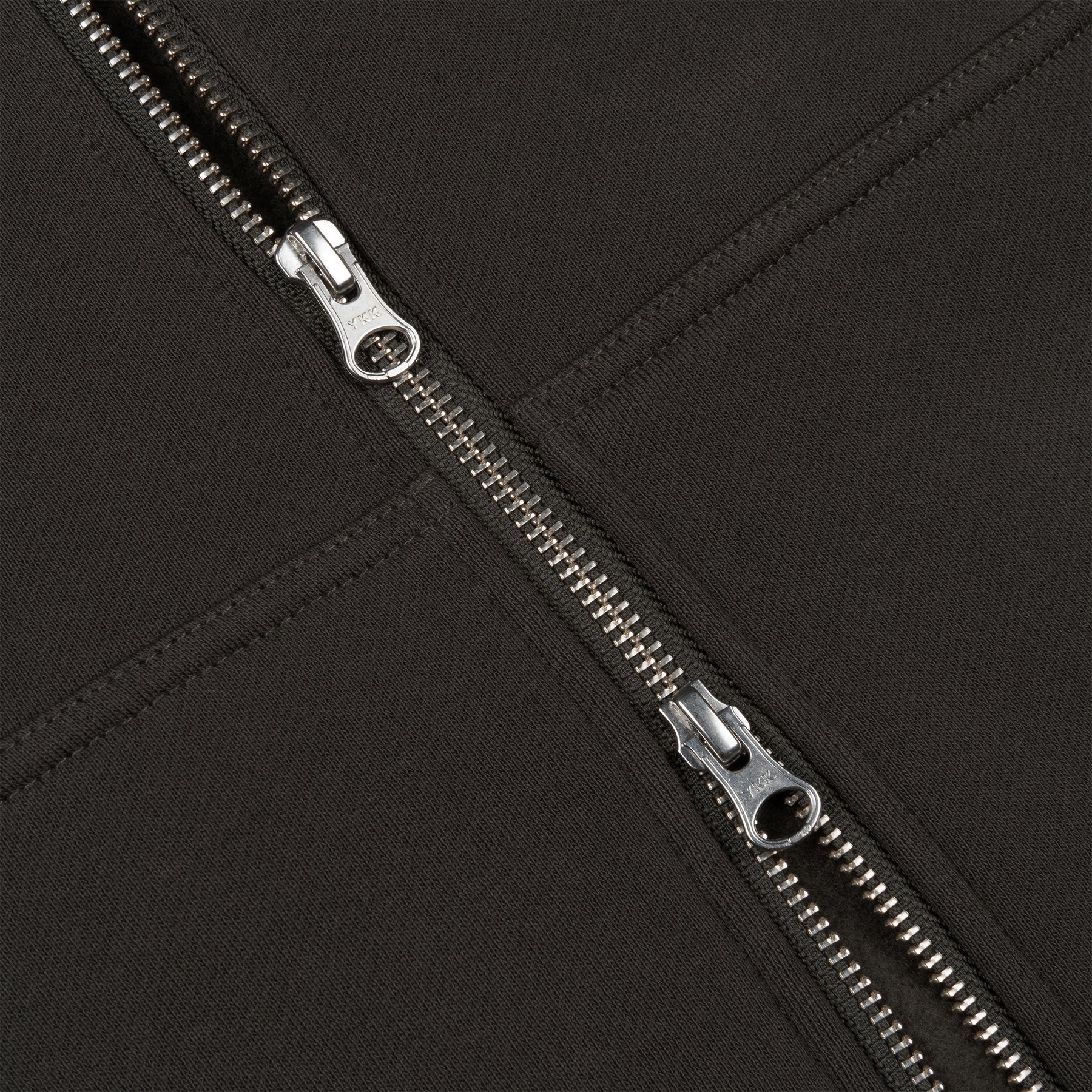 Cursive Zip Hoodie - Vintage Black