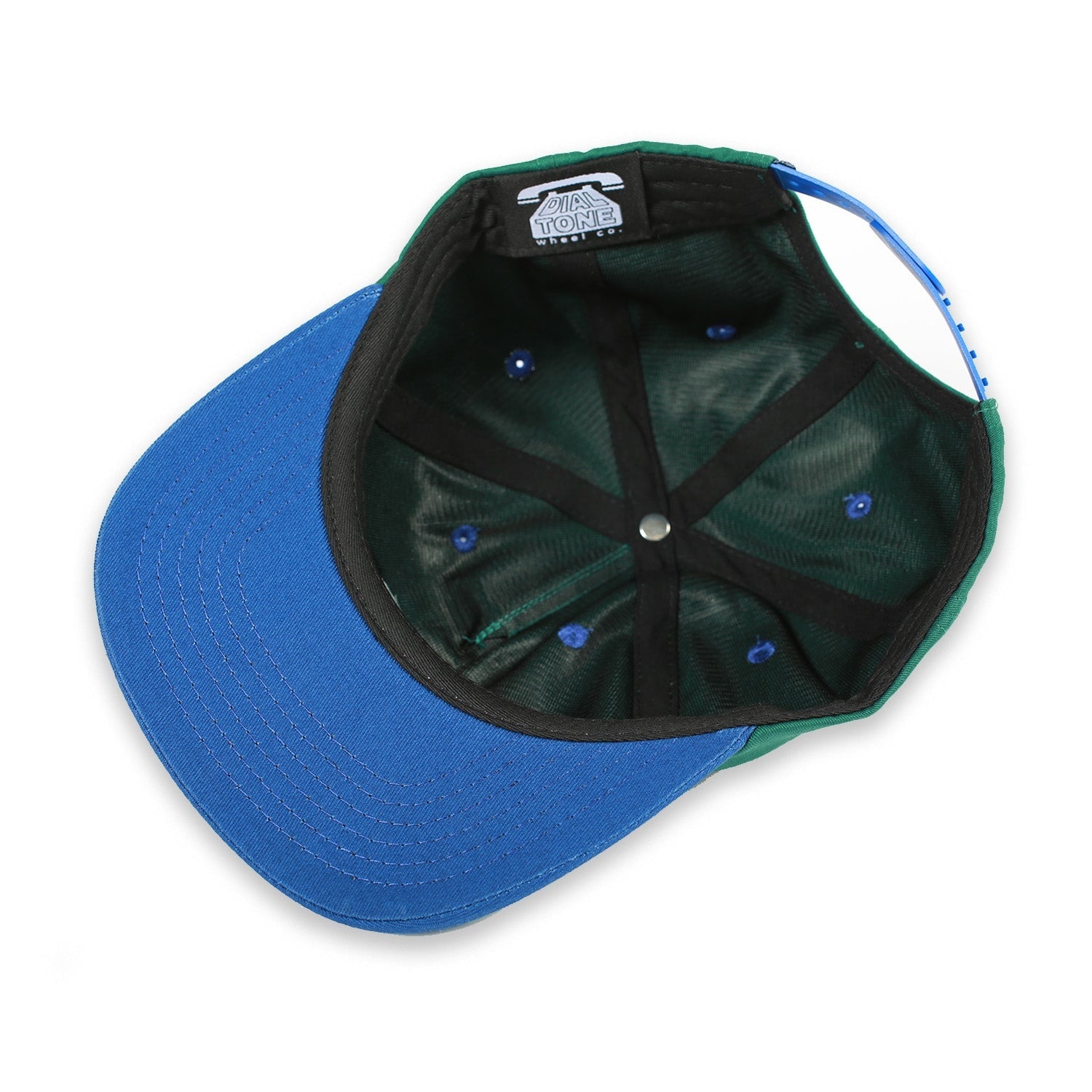 Casquette Snapback avec logo Dial - Bleu marine/forêt