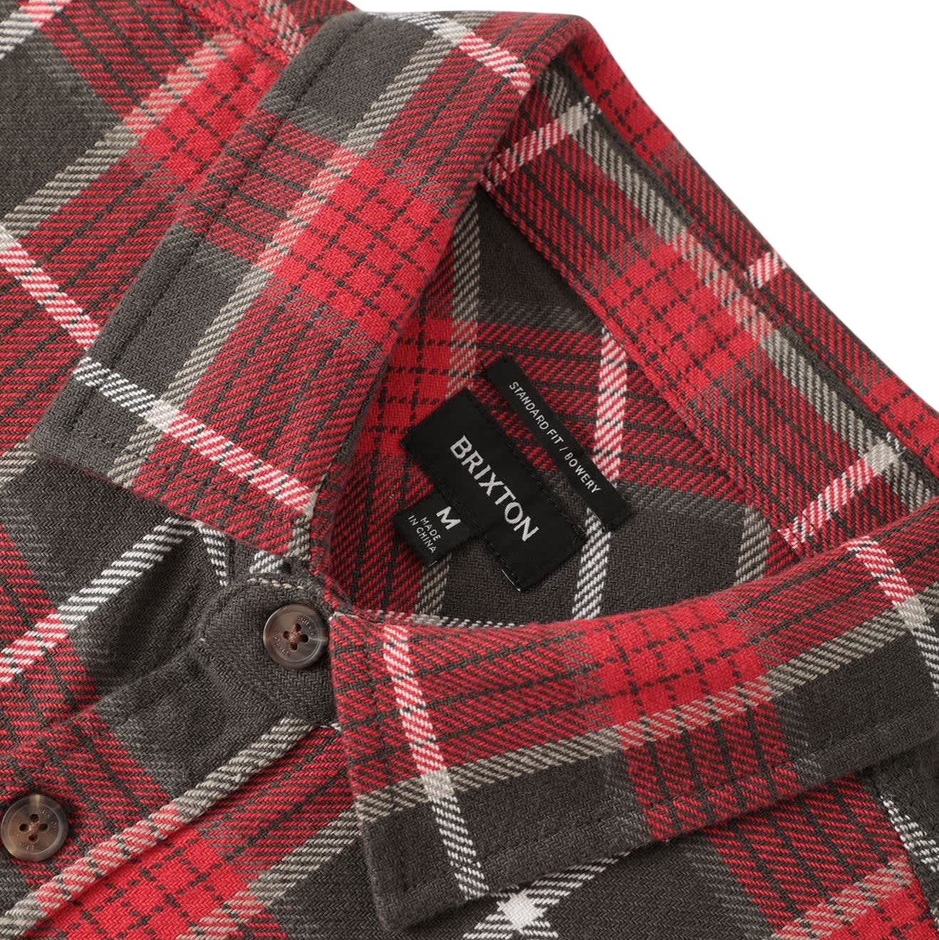Bowery Flannel - Washed Red/Black