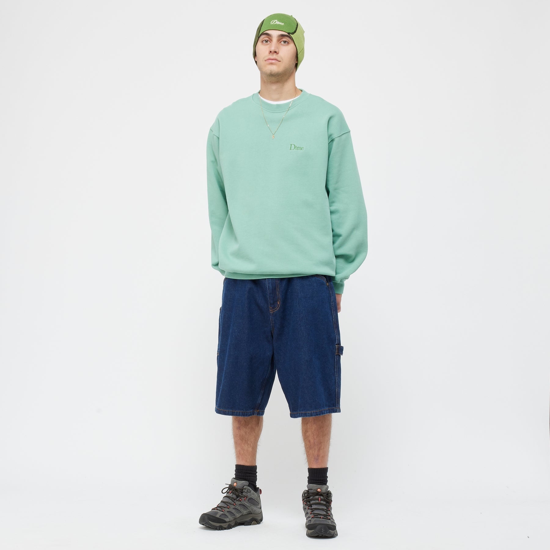 Classic Small Logo Crewneck - Seaweed