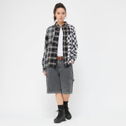 Triple Plaid Shirt - Black