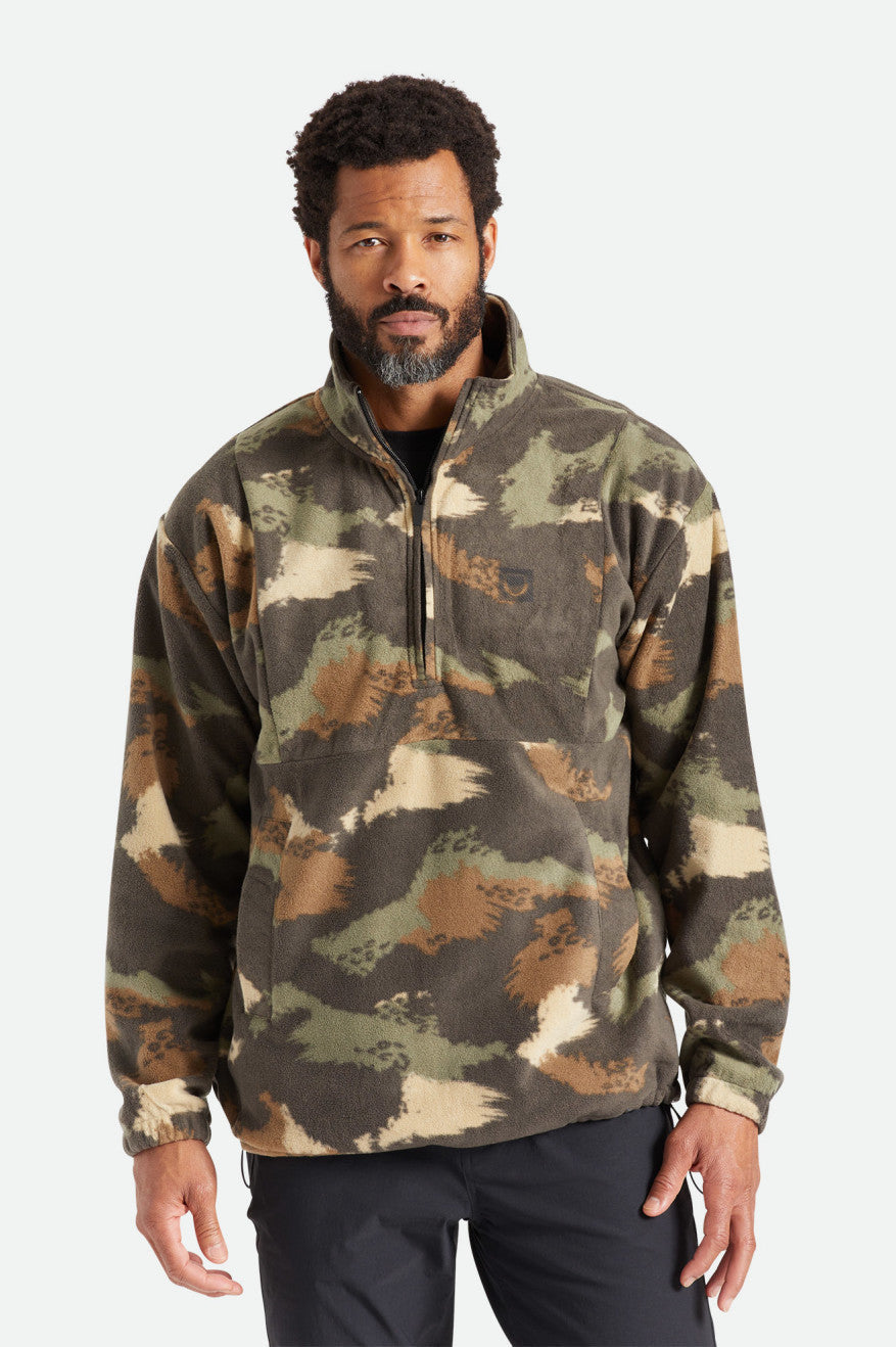 Couverture polaire 1/2 zip - Camouflage brossé