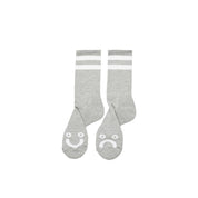 Happy Sad Socks - Heather Grey