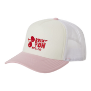 Cherry Netplus Trucker Hat - Off White/Pink