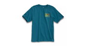 Kids Sketched Palms T-Shirt - Blue Coral