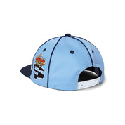 Downtown Snapback Cap - White/Navy/Pale Blue