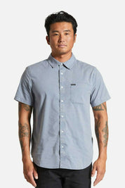 Charter Sol Wash S/S Woven Shirt - Flint Stone Blue Sol Wash