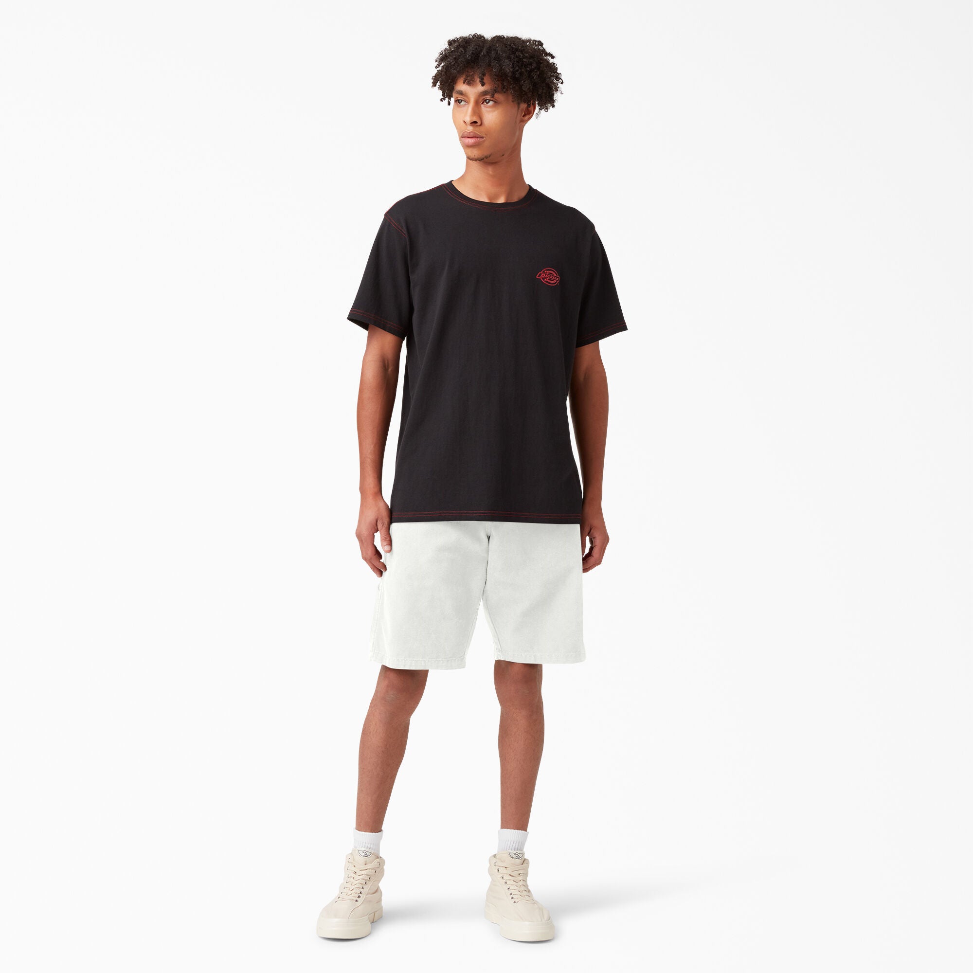 Short de charpentier en toile délavée 9" - Stonewashed Cloud (S2C) 