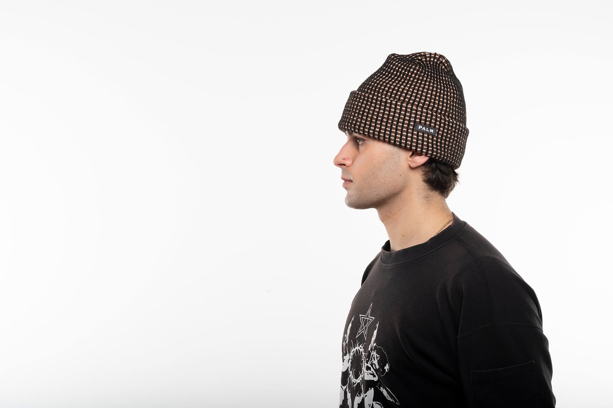 Bonnet gaufré Stamp Noah - Charbon