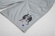 Paul & League Basketball Mesh Shorts - Athletic Grey