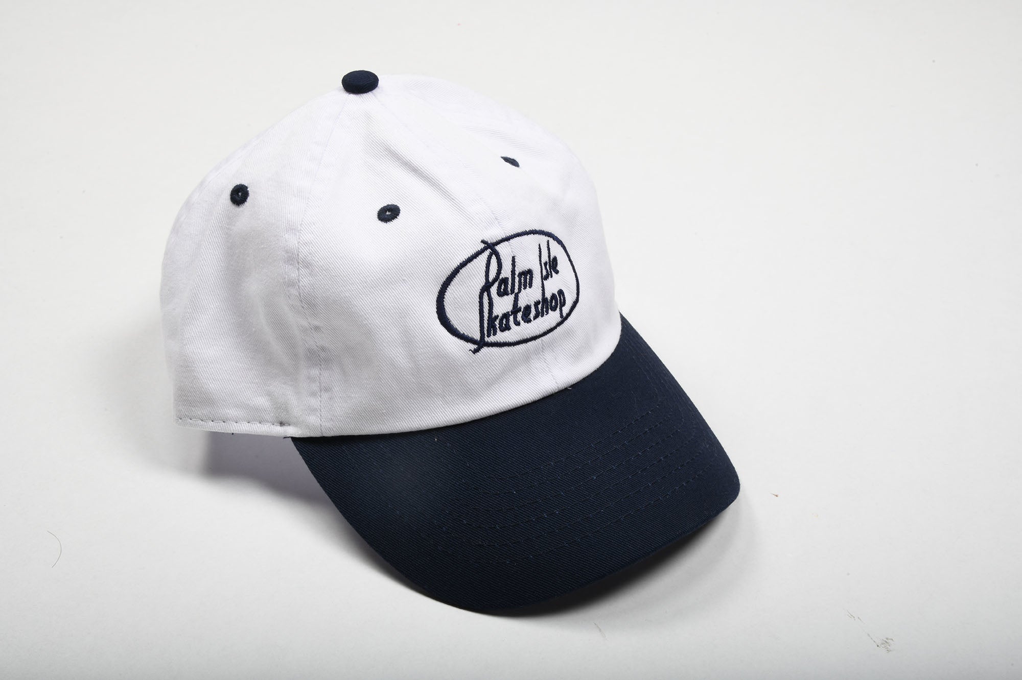 Gas Station Embroidered Cap - Navy/White
