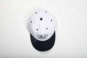 Gas Station Embroidered Cap - Navy/White