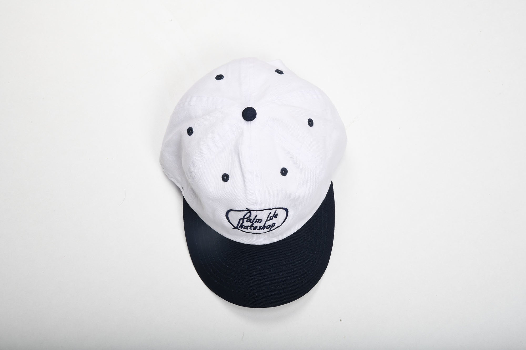 Gas Station Embroidered Cap - Navy/White