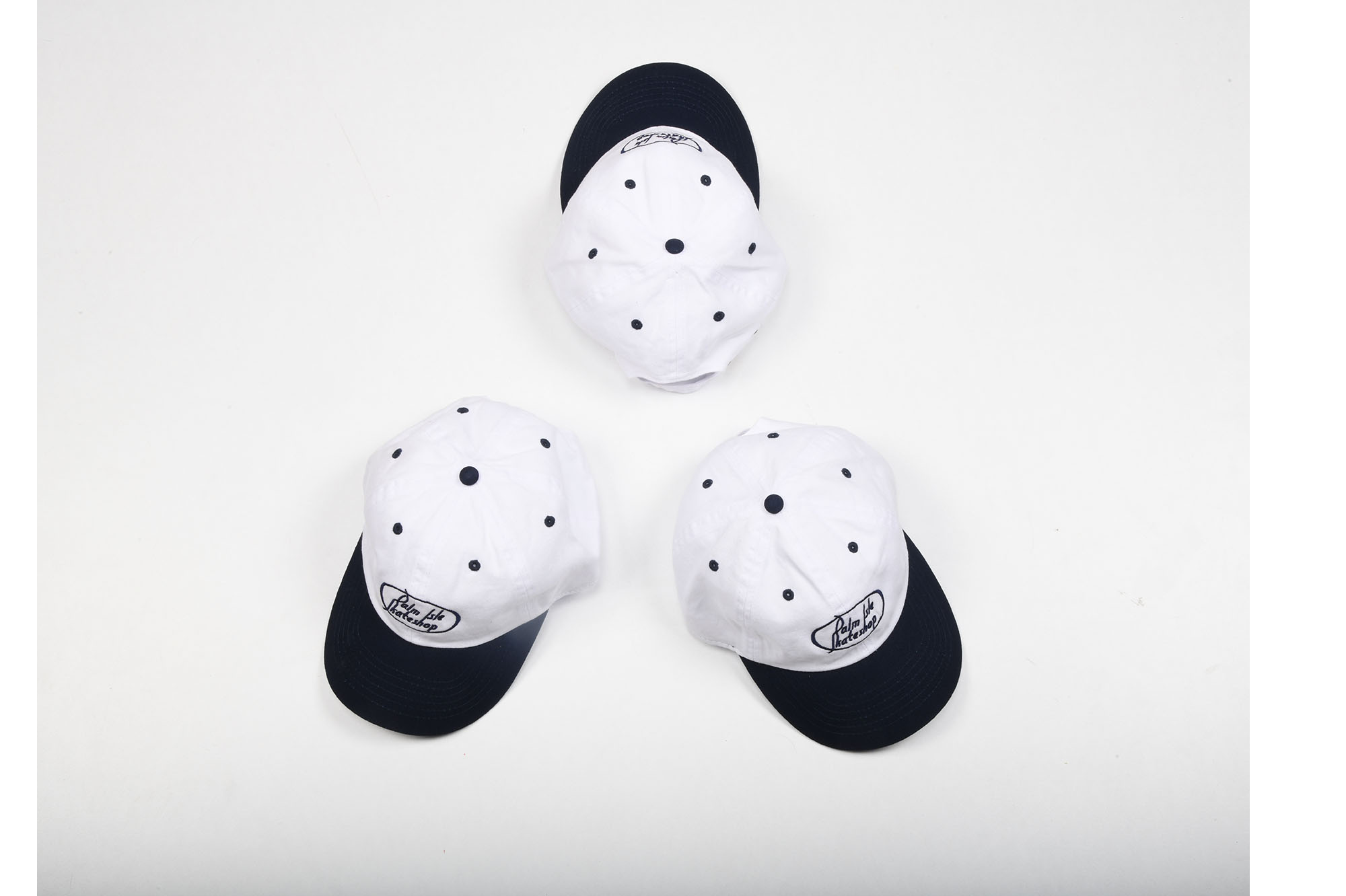 Gas Station Embroidered Cap - Navy/White