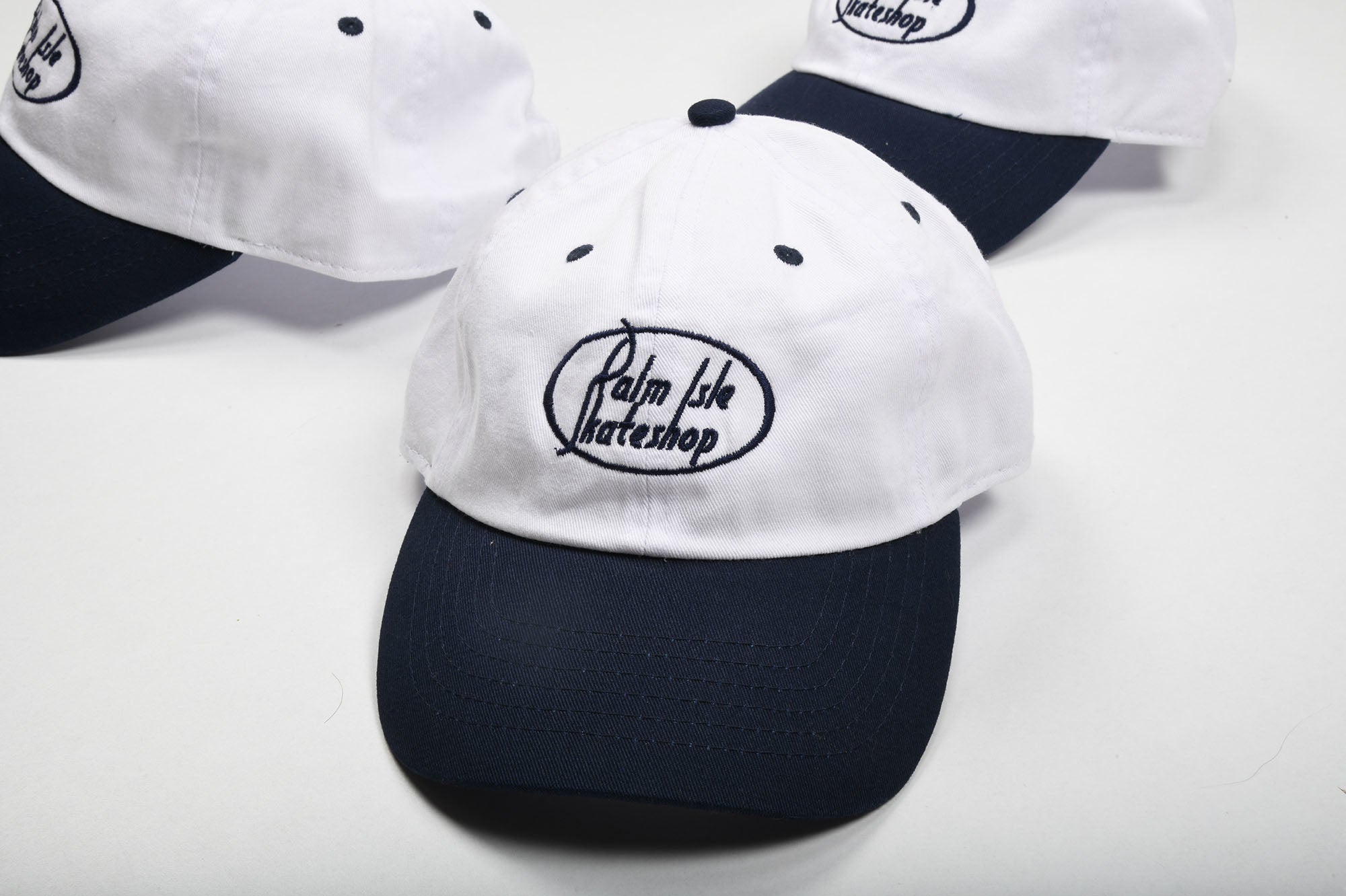 Gas Station Embroidered Cap - Navy/White