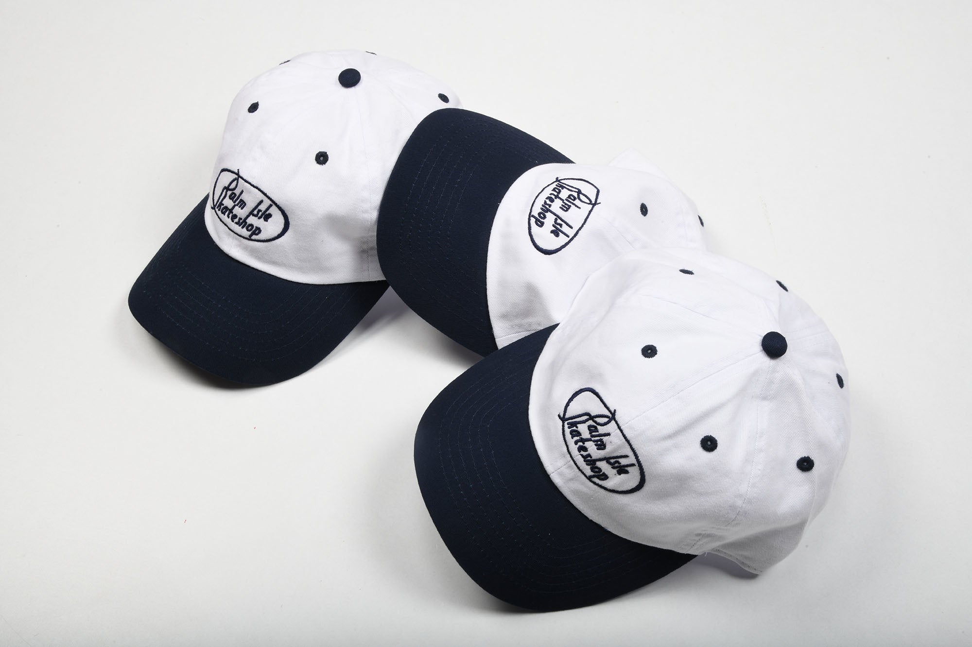 Gas Station Embroidered Cap - Navy/White