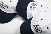 Gas Station Embroidered Cap - Navy/White