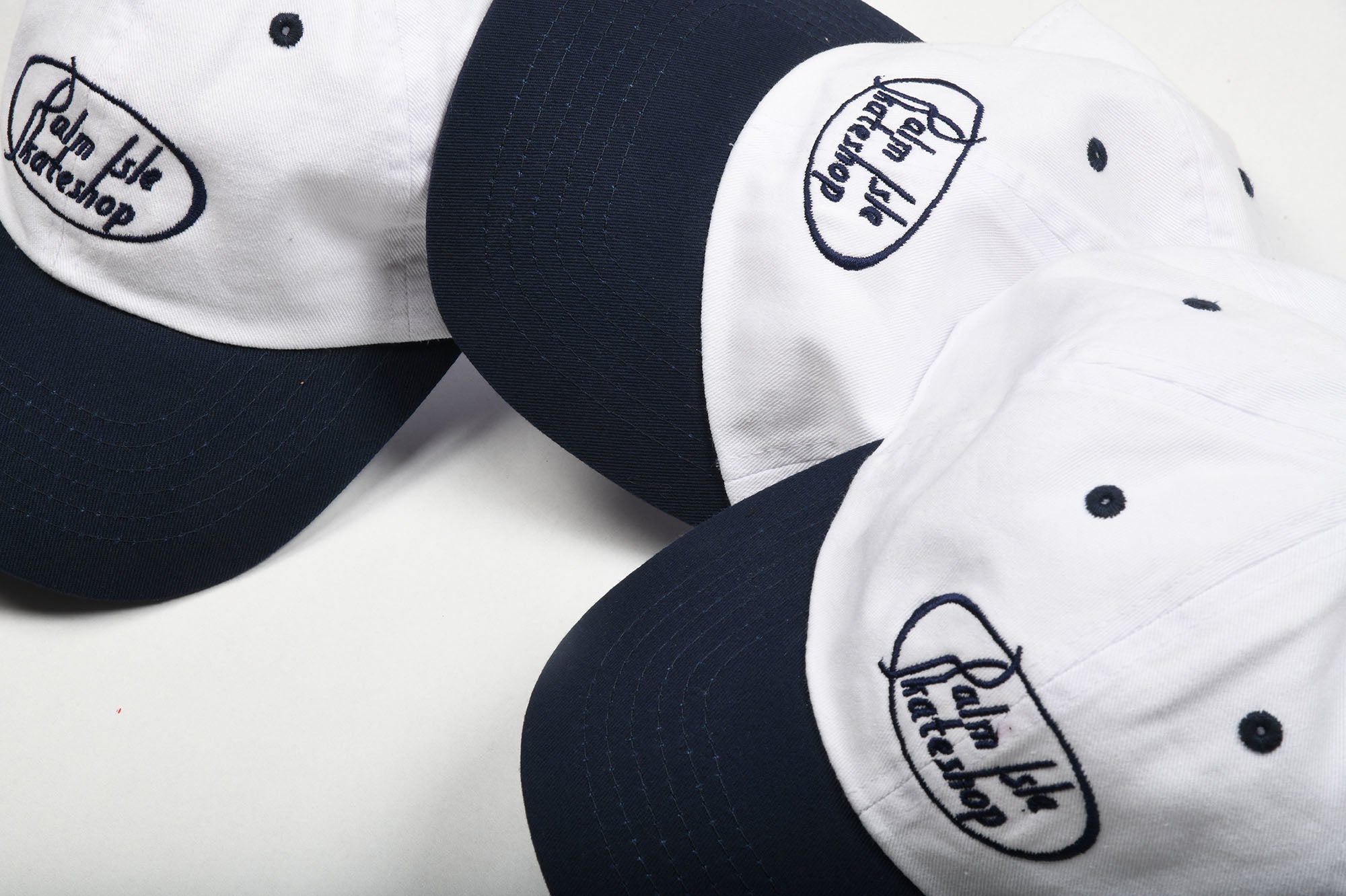 Gas Station Embroidered Cap - Navy/White