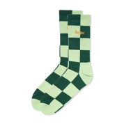 Checkered Socks - Pale Green/Army
