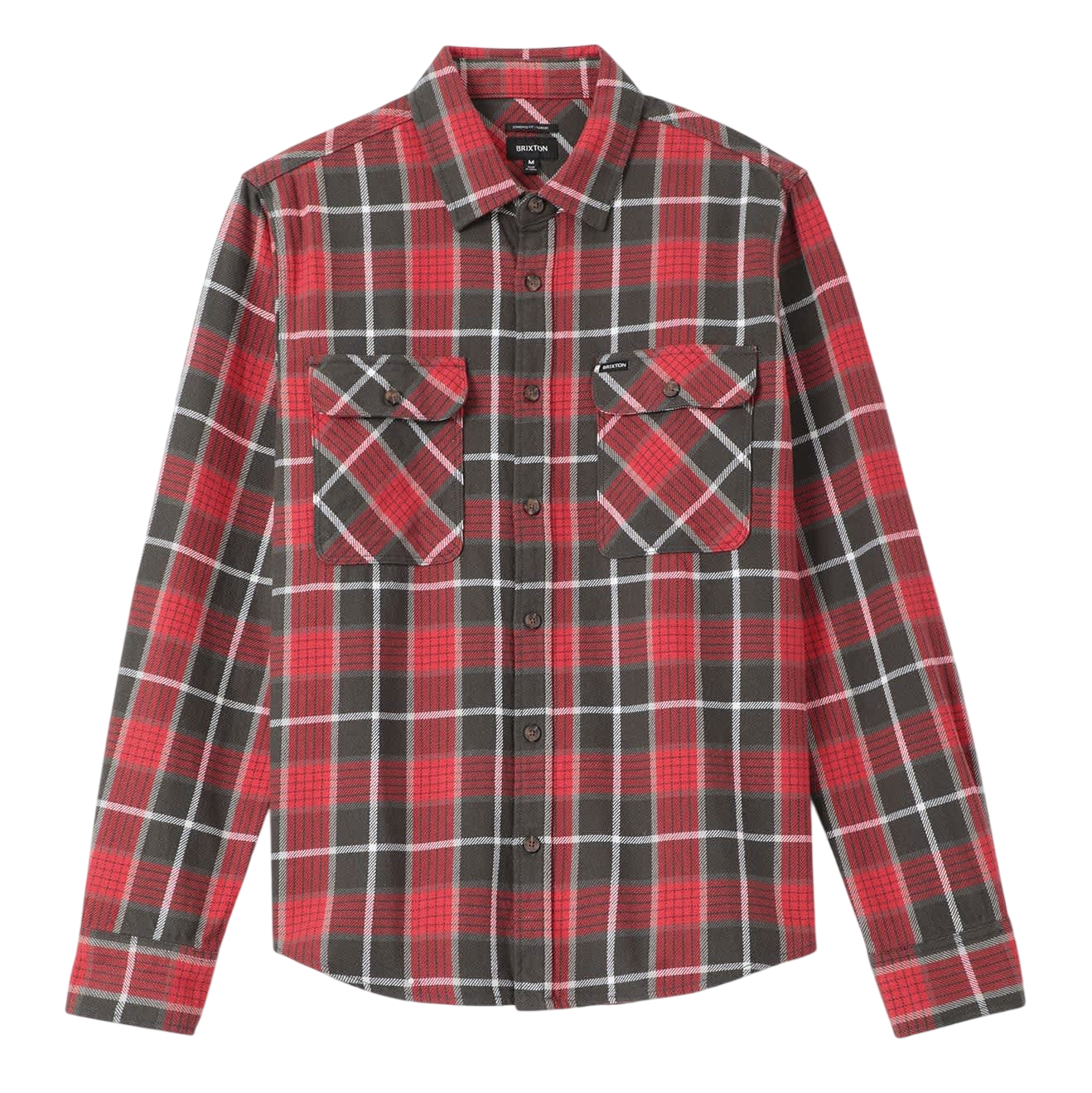 Bowery Flannel - Washed Red/Black