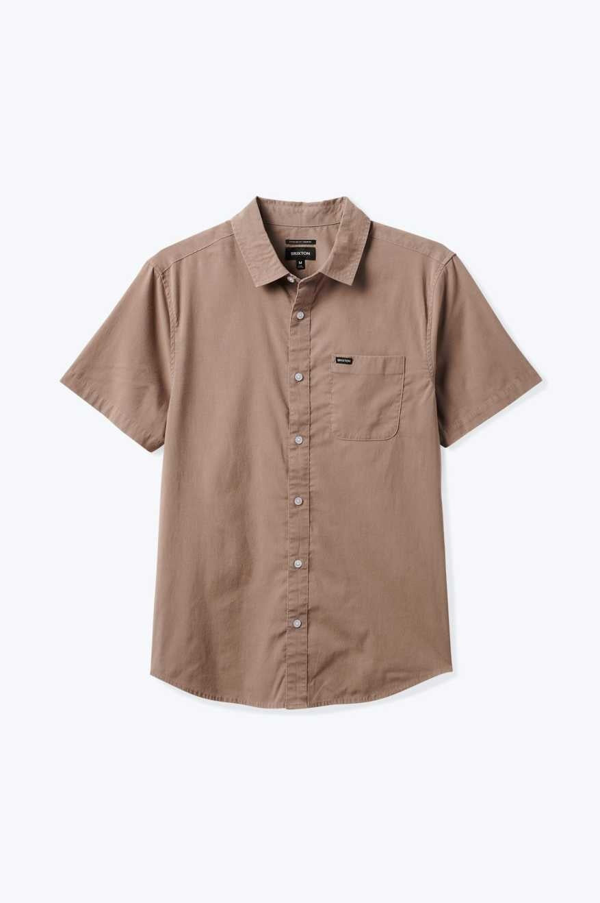 Charter Sol Wash S/S Woven Shirt - Cinder Grey Sol Wash