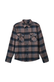 Bowery L/S Flannel - Black/Ocean Blue