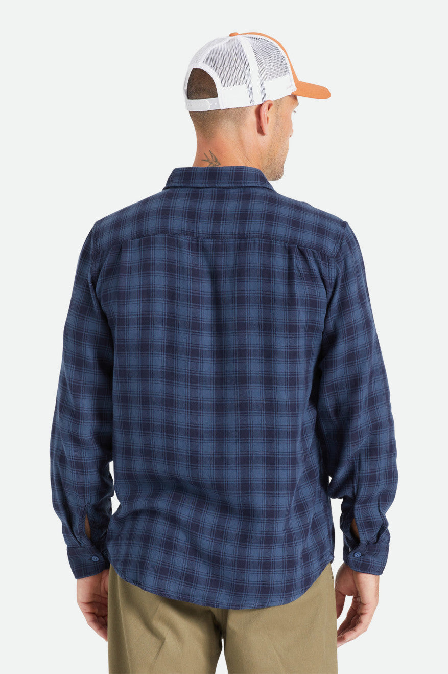 Cruz Soft Weave L/S Flannel - Moonlit Ocean/Joe Blue