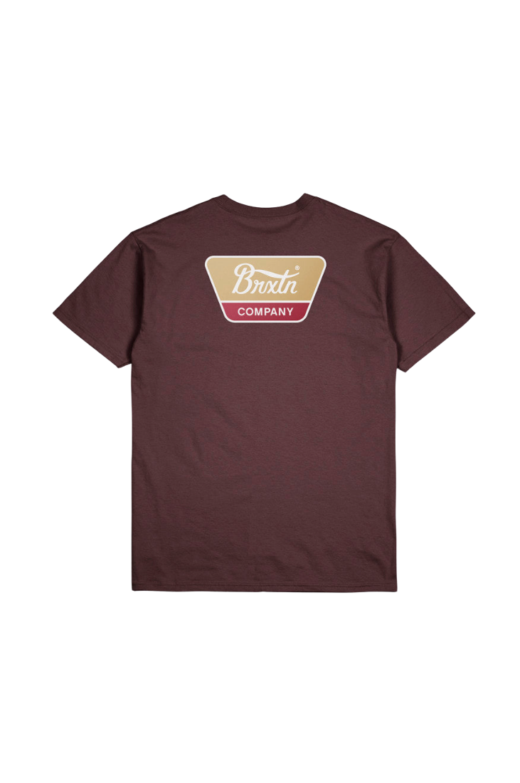 Linwood S/S Standard Tee - Mahogany/Gold/Red