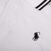 Polo brodé Reaper Jockey - Blanc