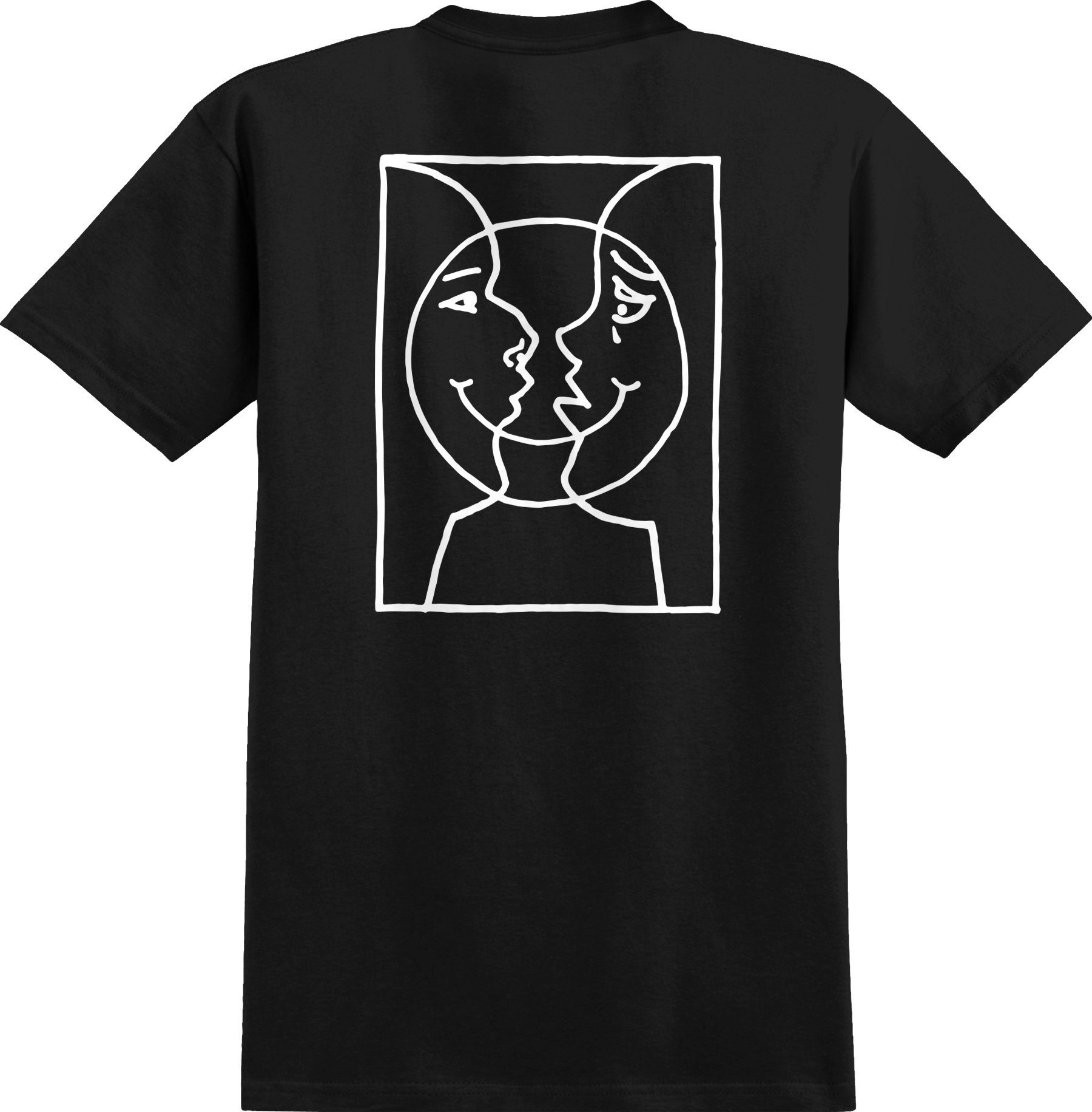 Moonsmile Raw S/S T-Shirt - Black/White