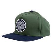 Classic 87' Swirl Patch Snapback - Dark Green/Navy