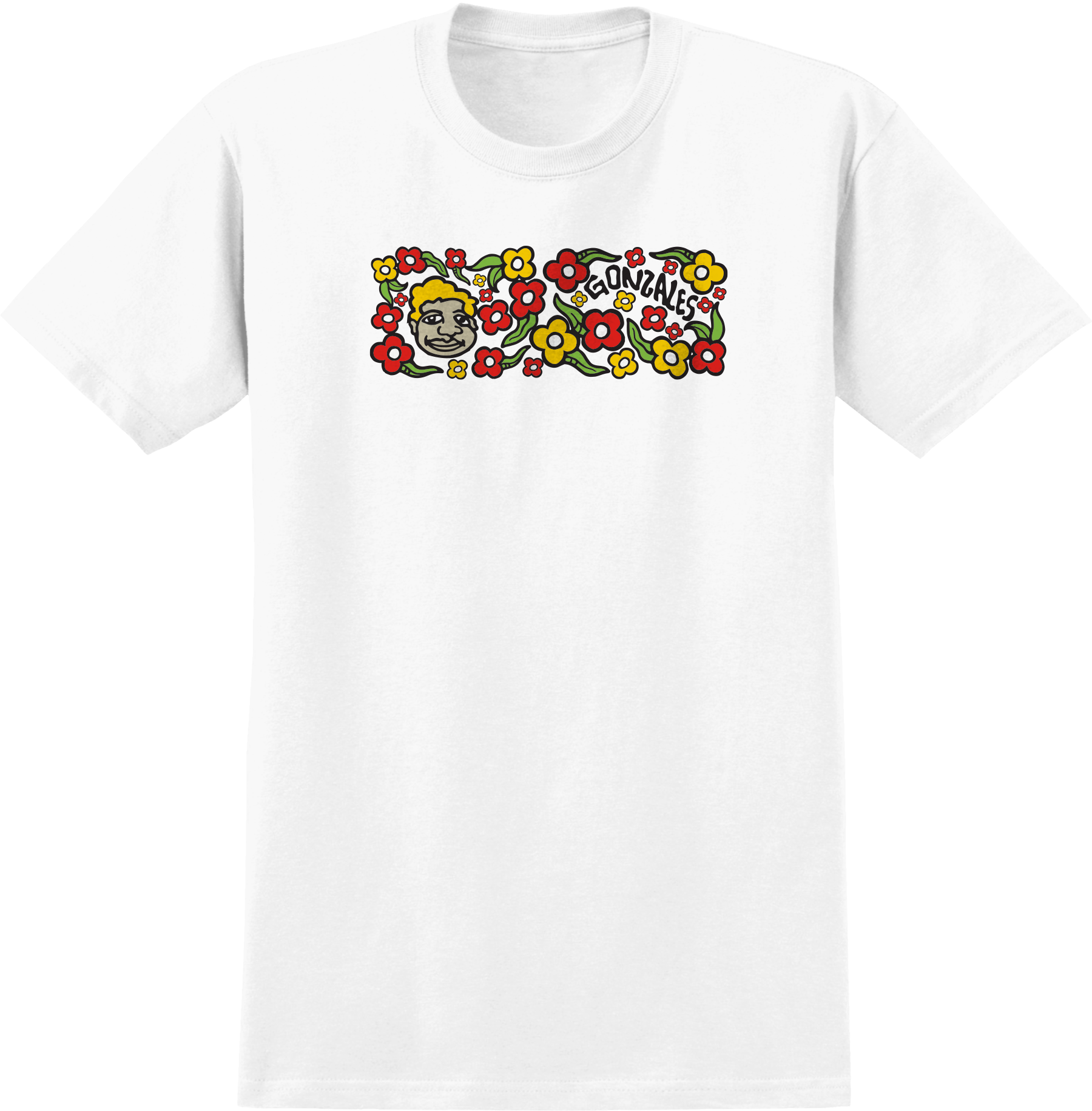 Sweatpants T-Shirt - White/Multi Color Print