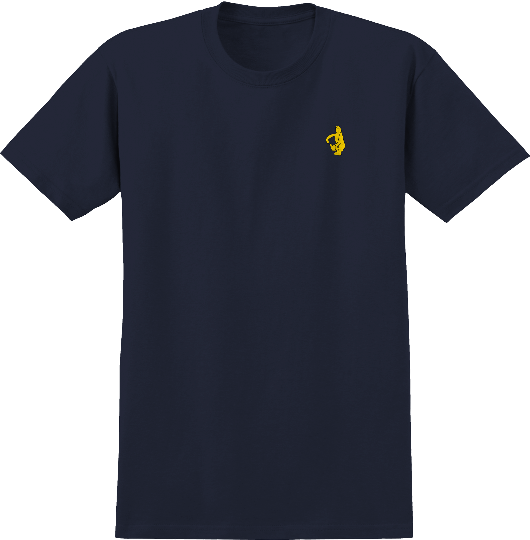 Shmoo Embroidered S/S T-Shirt - Navy/Yellow