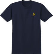 Shmoo Embroidered S/S T-Shirt - Navy/Yellow