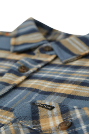 Bowery Flannel - Azure Blue/Washed Navy/Sand